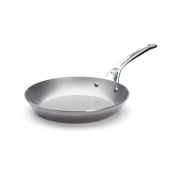Carbon Steel Frying Pan | Fast & Even Heating | Naturally Non-Stick When Seasoned | Durable Cookware